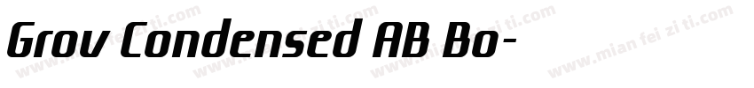 Grov Condensed AB Bo字体转换